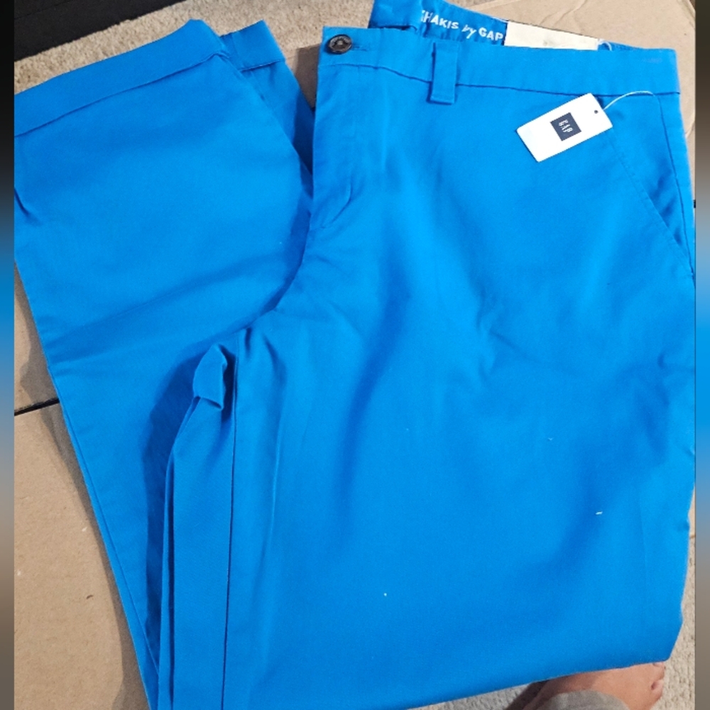 GAP Colbolt Blue Khaki's Size 16 NWT